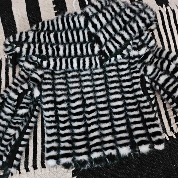 Lip Service Skunk Rock 2001 Faux Fur Jacket - Picture 3 of 5